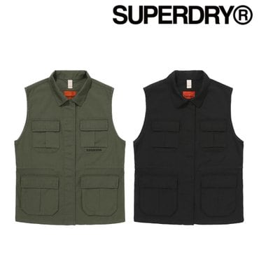 SUPERDRY W 유틸리티 코튼 베스트 (SDFJVAP40)