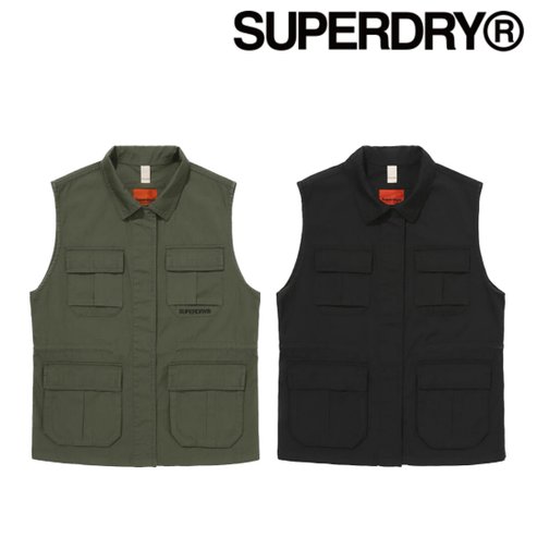 SUPERDRY W 유틸리티 코튼 베스트 (SDFJVAP40)