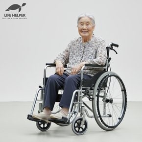 A1-1 휠체어 발판분리 접이식 수동 알루미늄 경량 가벼운 가정용 병원 ( 대여 아님 )
