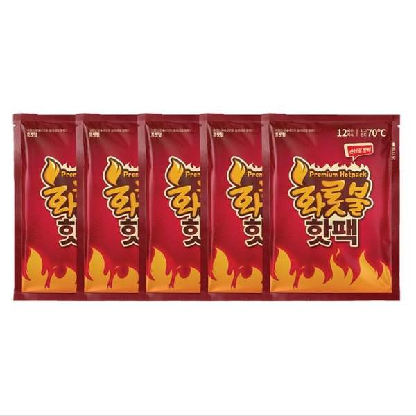 확대된 대표 올덴 프리미엄 화롯불 손난로 핫팩 80g 5개