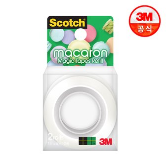 3M 스카치 매직 테이프 마카롱 리필(18mm x 10m) 2입