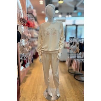 비비안 [파주점] 쟈가드 아이보리 여성 홈웨어세트 WP596Y