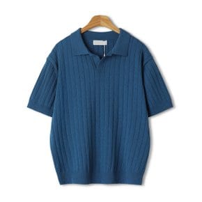 부클 오픈카라 반팔니트  MDBT771RO _P369366094