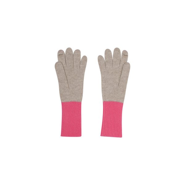 100% 캐시미어 핑거 홀 니트 글로브