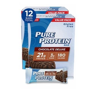퓨어프로틴 [해외직구]Pure Protein Bar Chocolate Deluxe 퓨어 프로틴바 초콜릿 디럭스 50g 6입 2팩