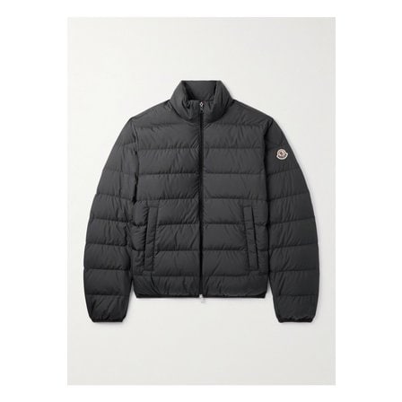 몽클레르 몽클레어 보디넷 로고 아플리케 퀼팅 셸 다운 재킷 블랙 1647597360452539