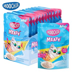 무치 미티 참치 닭가슴살 젤리 고양이 간식 휴먼그레이드 파우치 70g x 12개