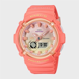 BABY-G 베이비지 BGA-280AQ-4A 코랄핑크 콜라보레이션 여성시계