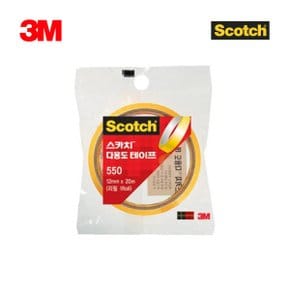 스카치 다용도 리필 투명 테이프 600-550R (3인치/12mmx20m)