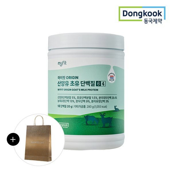 [동국제약/쇼핑백증정]마이핏 오리진 ORIGIN 산양유 초유 단백질 64 (280g) 1박스