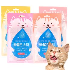 고양이 츄르 간식 캣츠모리  물좋은 스틱 40p