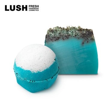 LUSH [백화점]바닷소금 세트 (빅 블루 배쓰 밤 200g + 씨 베지터블 솝 100g)