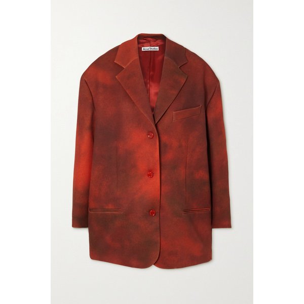 Printed Twill Blazer 레드 1647597285299734