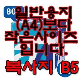 더블에이(더블A) 복사용지 (80g/B5/1Box) (WB2F71F)