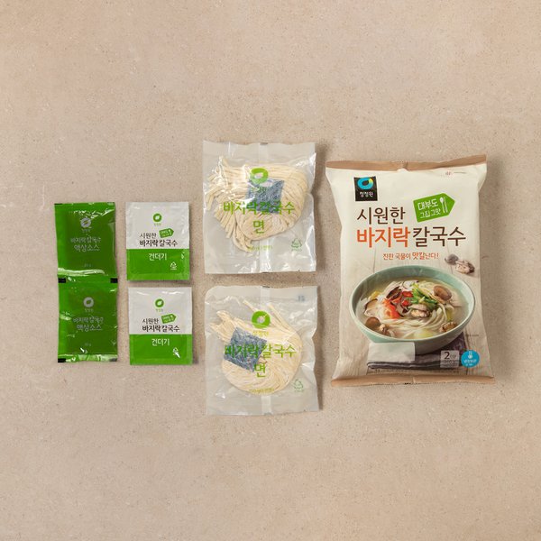 청정원 시원한바지락칼국수 366g