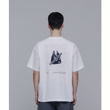 내셔널지오그래픽 N242UTS230 남녀공용 디자인물 그래픽 반팔 티셔츠 WHITE