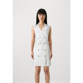 5105229 Guess ANELA DRESS - Denim dress pure white