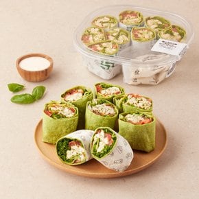 [키친델리] 바질페스토 샐러드랩파티팩 580 g