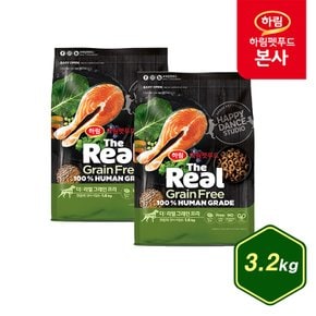 더리얼 그레인프리 크런치 연어 어덜트 3.2kg