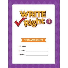 Write Right 3(Test & Worksheet)