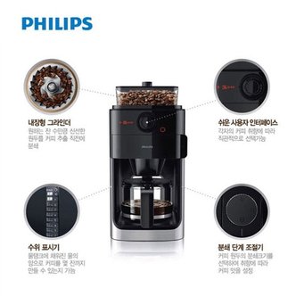 필립스 그라인드 앱 드립 커피메이커 HD7761/정품
