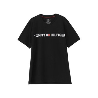 타미힐피거 모던 로고 크루넥 반팔티 블랙 / 09T3928-001