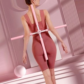 개별박스포장 회전 2in1 십자 스트레칭봉 일자겸용 더블 일체형 간편한 휴대