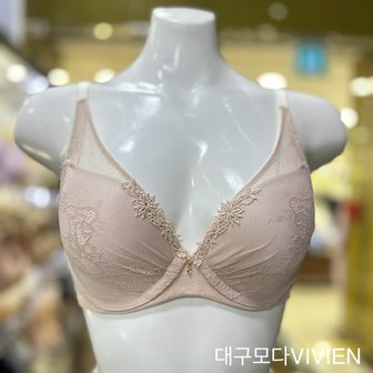 비비안 스킨 컬러 자가드 레이스 브라 AB컵 BR1850A SK