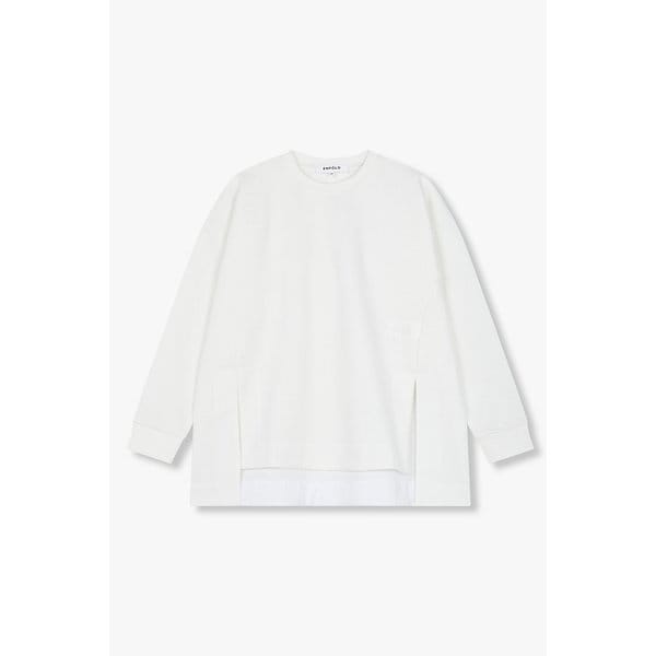 드롭 숄더 프론트 슬릿 풀오버 EN15106008000