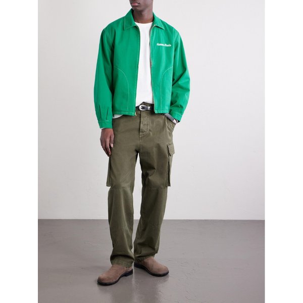 로고 아플리케 코튼 저지 티셔츠 46376663163003549