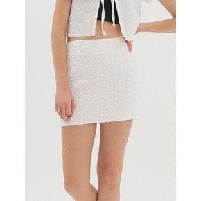 Bubble Mini Skirt_White