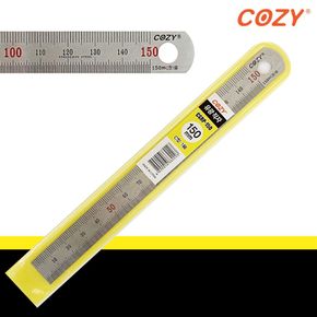 COZY 유광직자(CSRP-150) 스텐직자 막대자 쇠자 제도