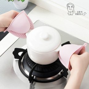 실리콘 냄비집게 뜨거운 냄비 오븐 내열 글러브