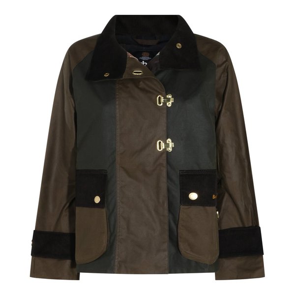 확대된 대표 [해외배송] 바버 브라운 HAZELWOOD WAXED 코튼 자켓 262LWX1566LWXSN91 B0482334206