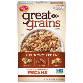 Great  Grains  포스트  Great  Grains  바삭바삭한  피칸  시리얼  538.6g  박스