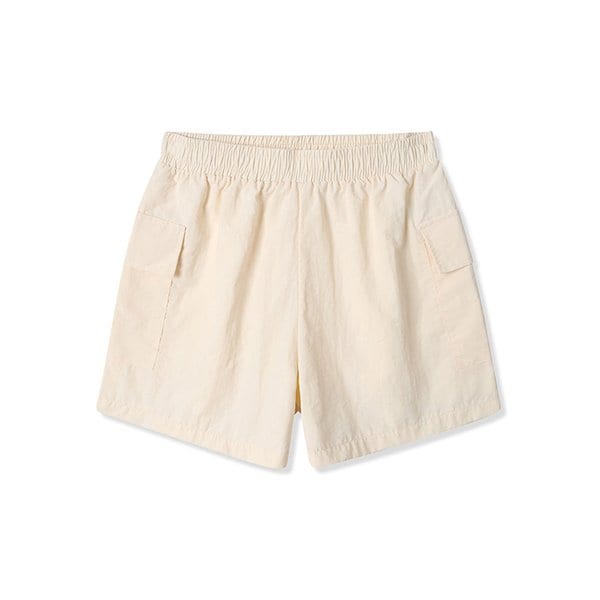 여성 나일론 카고 밴딩 쇼츠 팬츠 (CREAM) (HA7SP6A-21)
