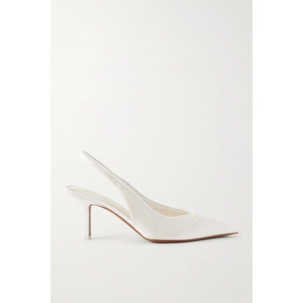 모리아 레이스 트림 트윌 슬링백 펌프스 46376663162977440