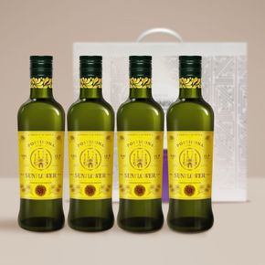 [선물포장]포스티보나 해바라기유 500ml 4병(오일선물세트)[34533633]