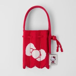 Lucky Pleats Knit Nano Bag Hello Kitty Barbados Red (0JSO5AC40401F)