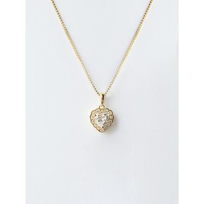 [Silver925] Moika Heart Necklace (silvergold)