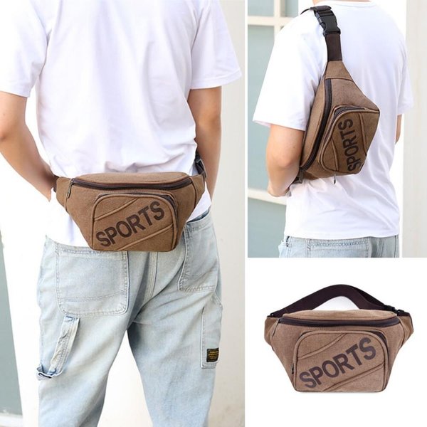 [옷자락] 남성 웨스트백 SPORTS 아웃도어 캐주얼 힙색