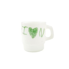 Milk Glass (White/Green)