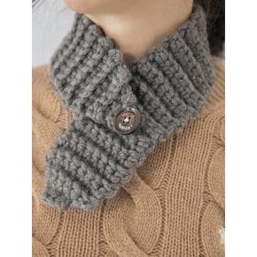 Wool blend knit point muffler (4colors)