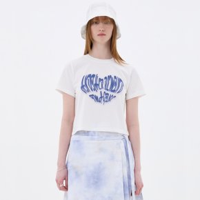 HEART LOGO CROP T-SHIRT / WHITE