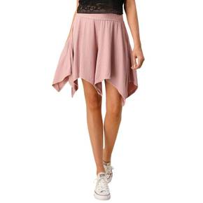 4242848 Blumin Womens Flowy Asymmetrical Shorts In Mauve