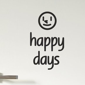 /코이핀즈 happy days 스마일보이 감성 레터링 스티커 small