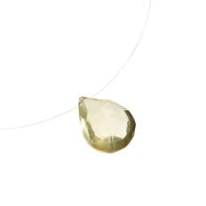 레몬쿼츠 플로팅 목걸이, Lemon Quartz Floating Necklace