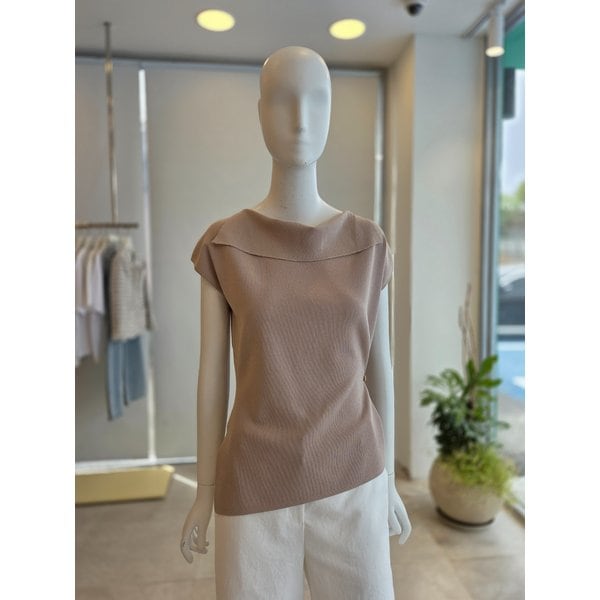 [여주점] [더 아이잗] 여성 언밸런스 카울넥 풀오버 니트(IS5M1PO871)