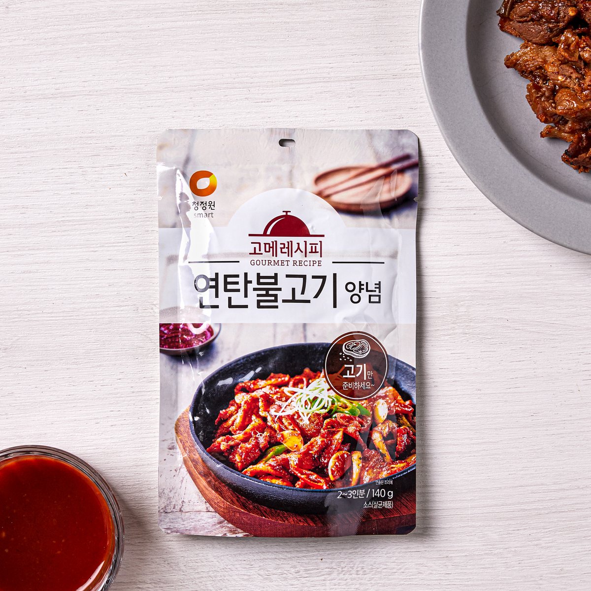 청정원 연탄불고기양념 140G, 새벽배송