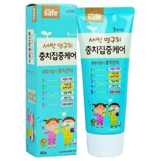 셀러허브 라이온 키즈앤세이프 충치집중케어 치약 7세이상 60g (S13531613)